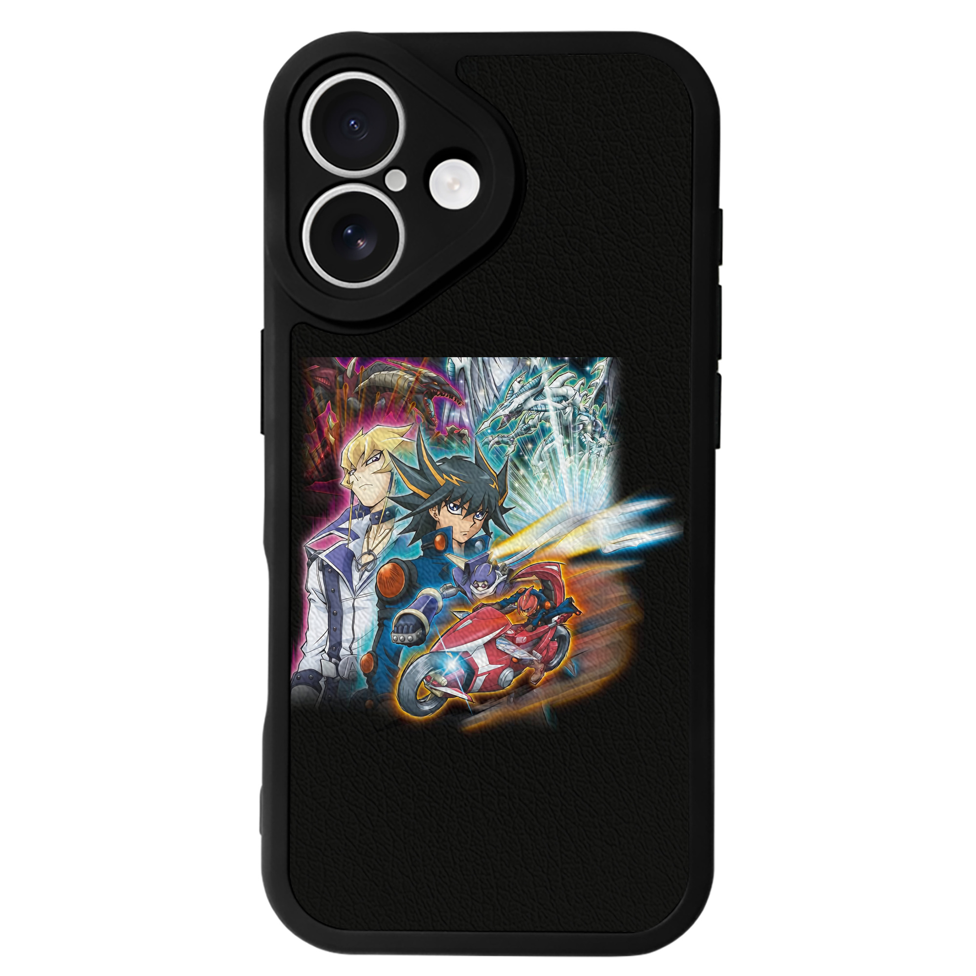 （画像用） 遊☆戯☆王 Yu-Gi-Oh! 【iPhone 16シリーズ対応】シリコンスマホケース（レザー調） 材質：シリコン